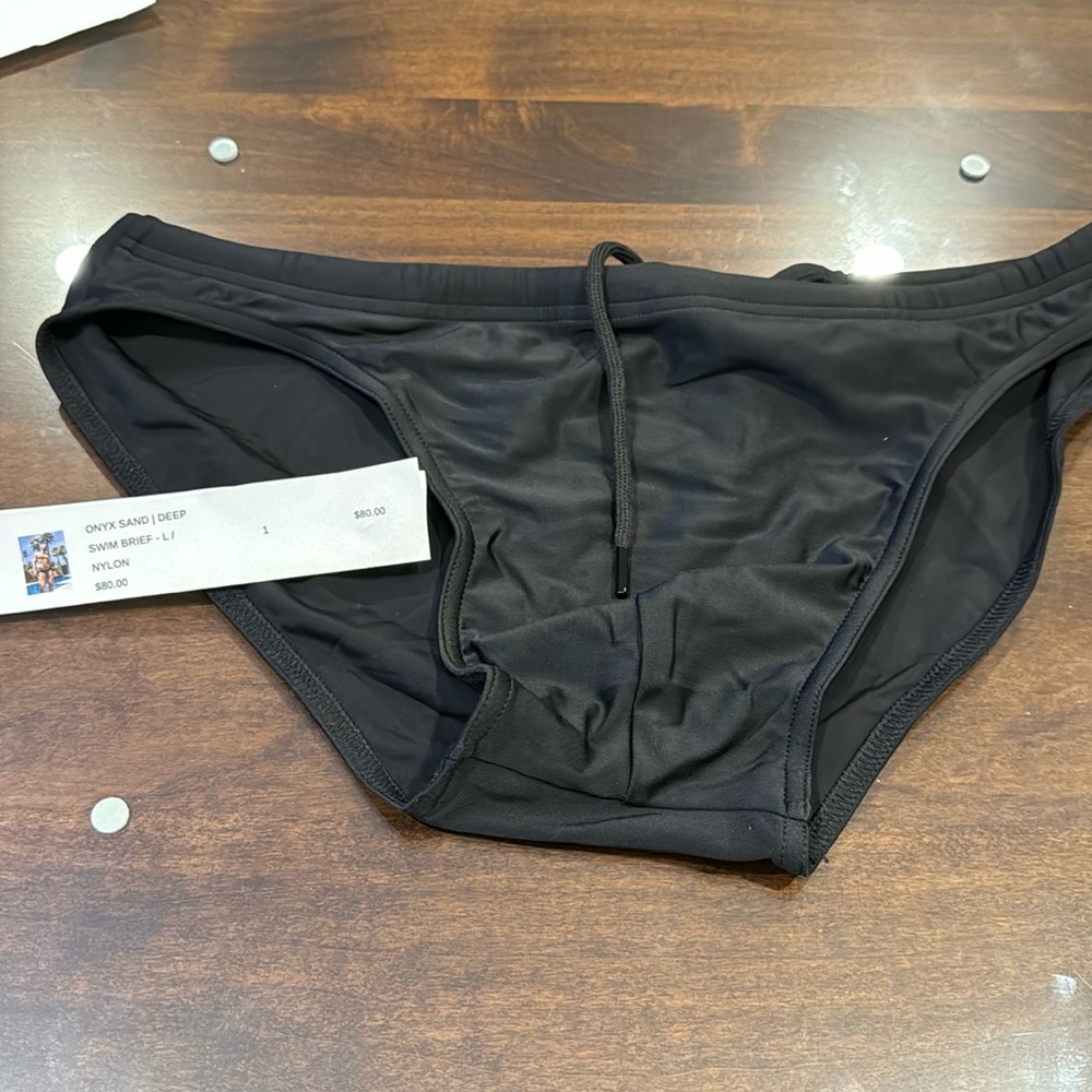 Todd Sanfield Onyx Sand Deep Swim Brief Large